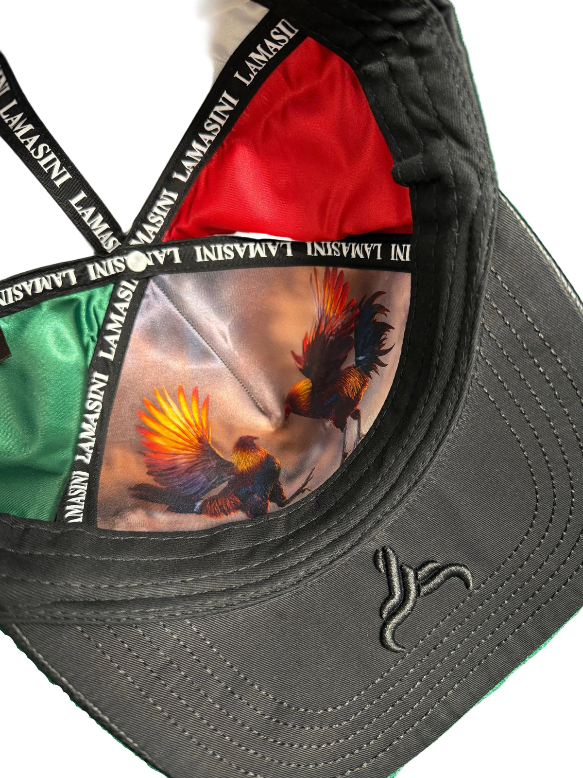 Lamasini Black Tricolor Gallero Snapback Cap
