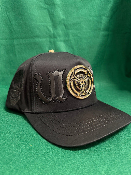 Lamasini Black Metal Biohazard Snapback Cap