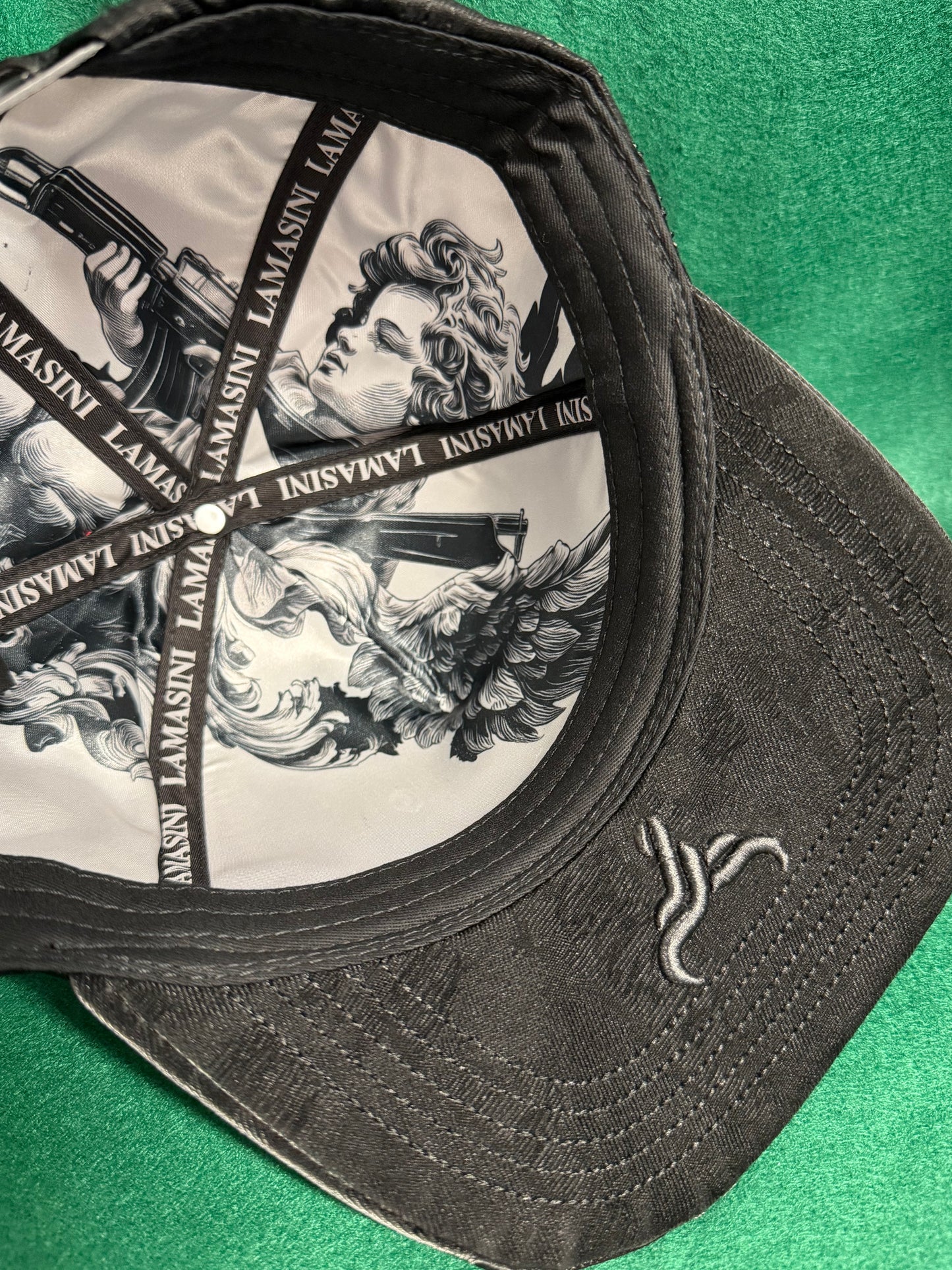 Lamasini Black Angel Snapback Cap