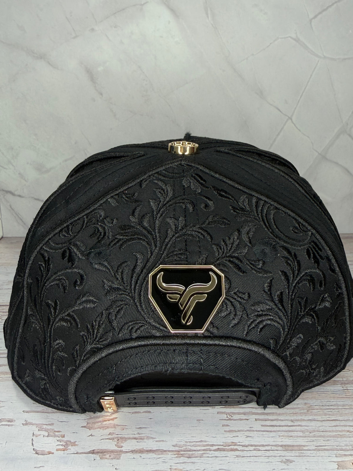 Rooster Embroider Black Cap