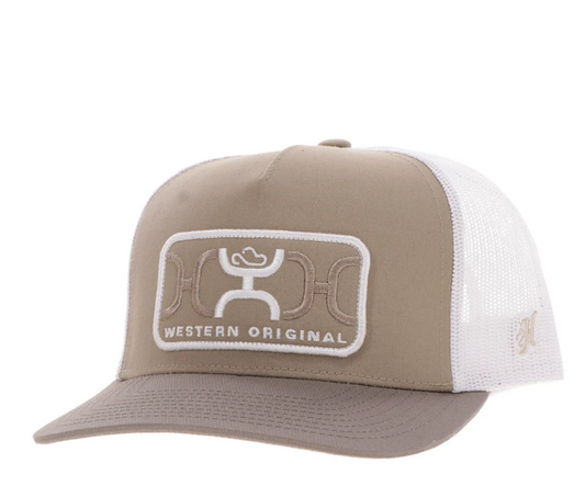 HOOEY Loop Rectangle Patch Cap, Tan