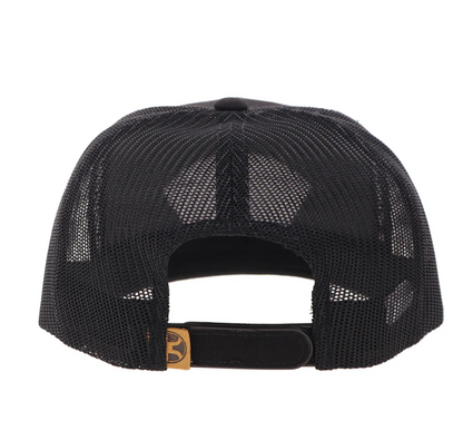 HOOEY Cavvy Punchy With Leather Patch Cap, Black