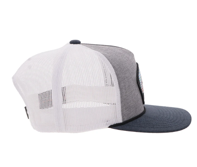 HOOEY Cavvy Punchy With Leather Patch Cap, Grey