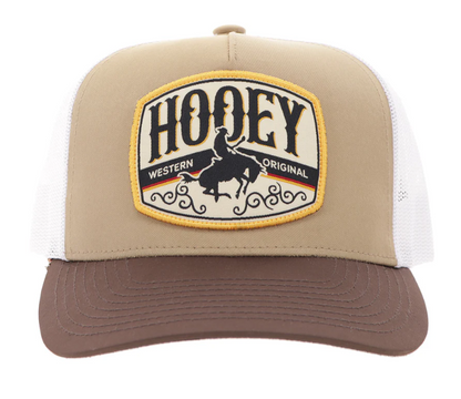 HOOEY Salado Patch Cap, Tan/White