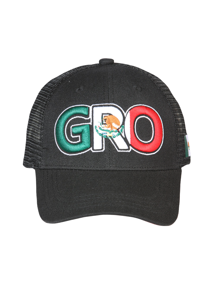 EL GENERAL Men's Mexico Flag Color Embroidery Cap