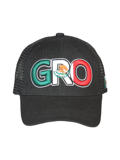 EL GENERAL Men's Mexico Flag Color Embroidery Cap