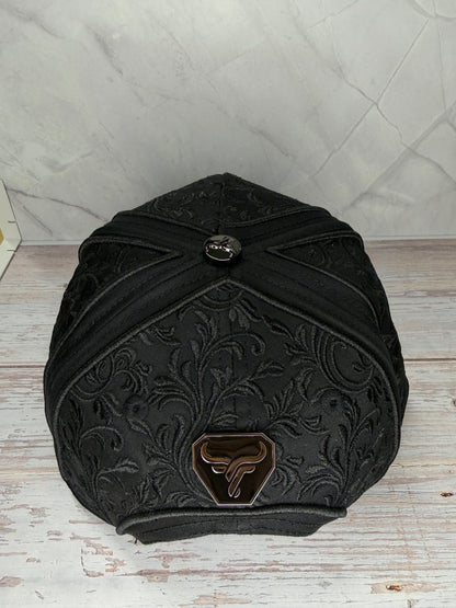 Rooster Embroider Black Cap