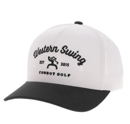 HOOEY "Western Swing"  White With Black Embroidery Logo Cap