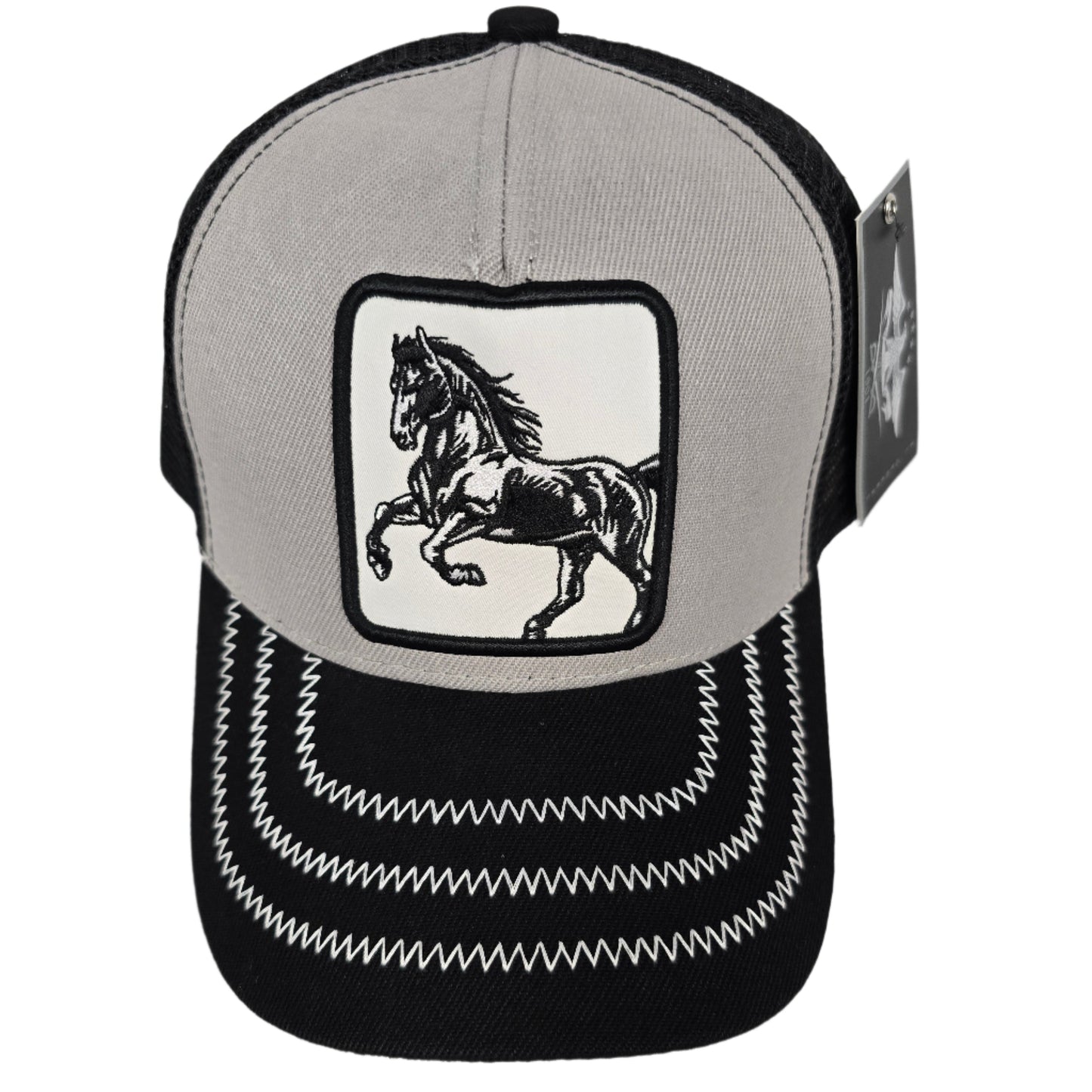 EL GENERAL Horse Patch Cap, Gray