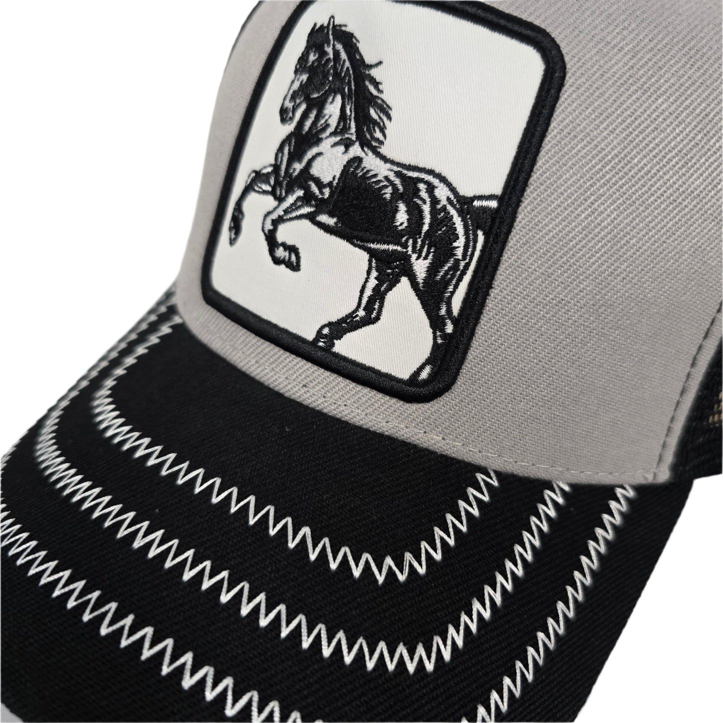 EL GENERAL Horse Patch Cap, Gray