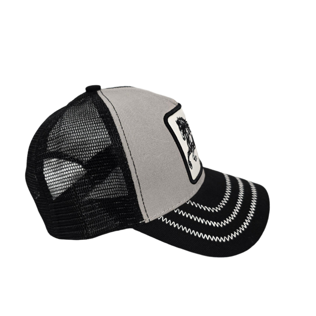 EL GENERAL Horse Patch Cap, Gray