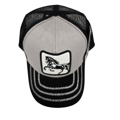 EL GENERAL Horse Patch Cap, Gray