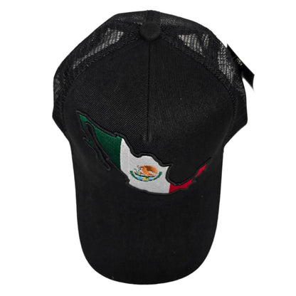 EL GENERAL Country Mexico Embroidery Cap, Black