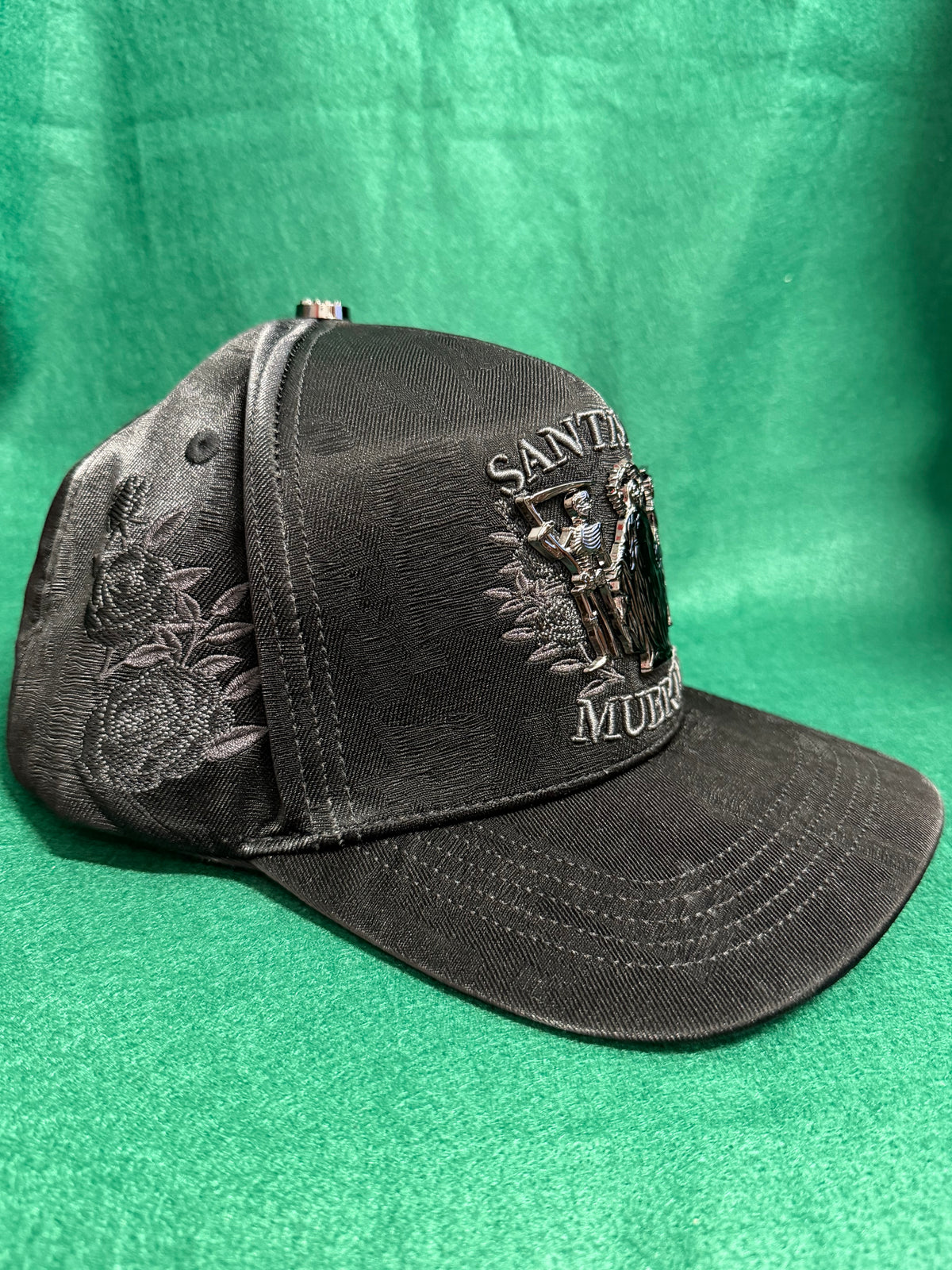 Lamasini Black La Muerte Snapback Cap