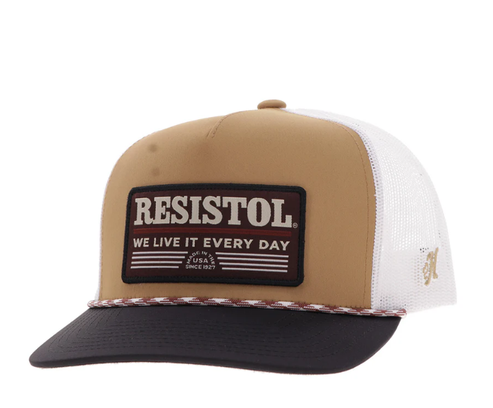 HOOEY Resistol Logo Patch Cap, Tan