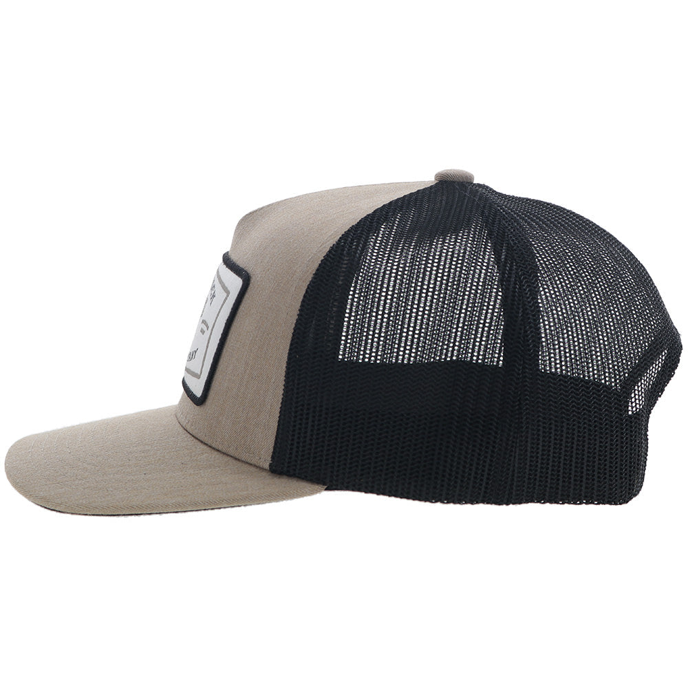 HOOEY Rank Stock Logo Trucker Cap, Tan