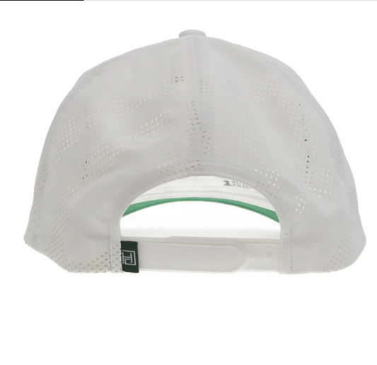 HOOEY Draw Cap White With Green & White Patch