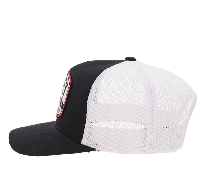 HOOEY Salado Patch Cap, Black/White