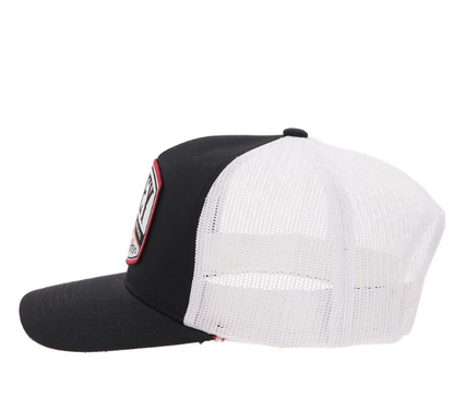 HOOEY Salado Patch Cap, Black/White