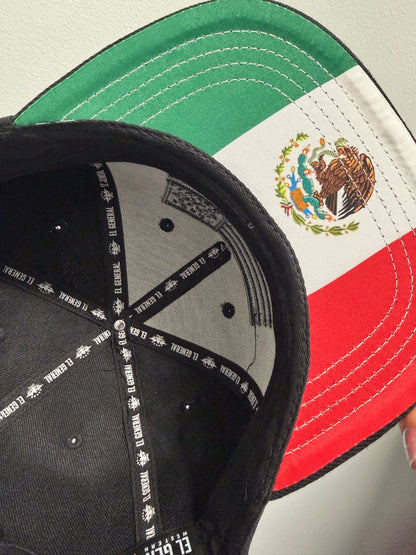 EL GENERAL USA Flag Embroidered Cap, Black