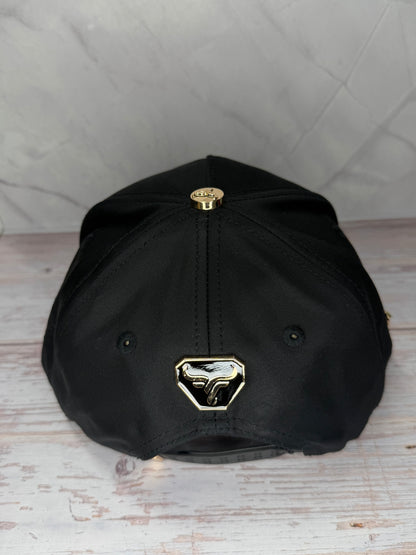 Golden Rooster Black Snapback Cap