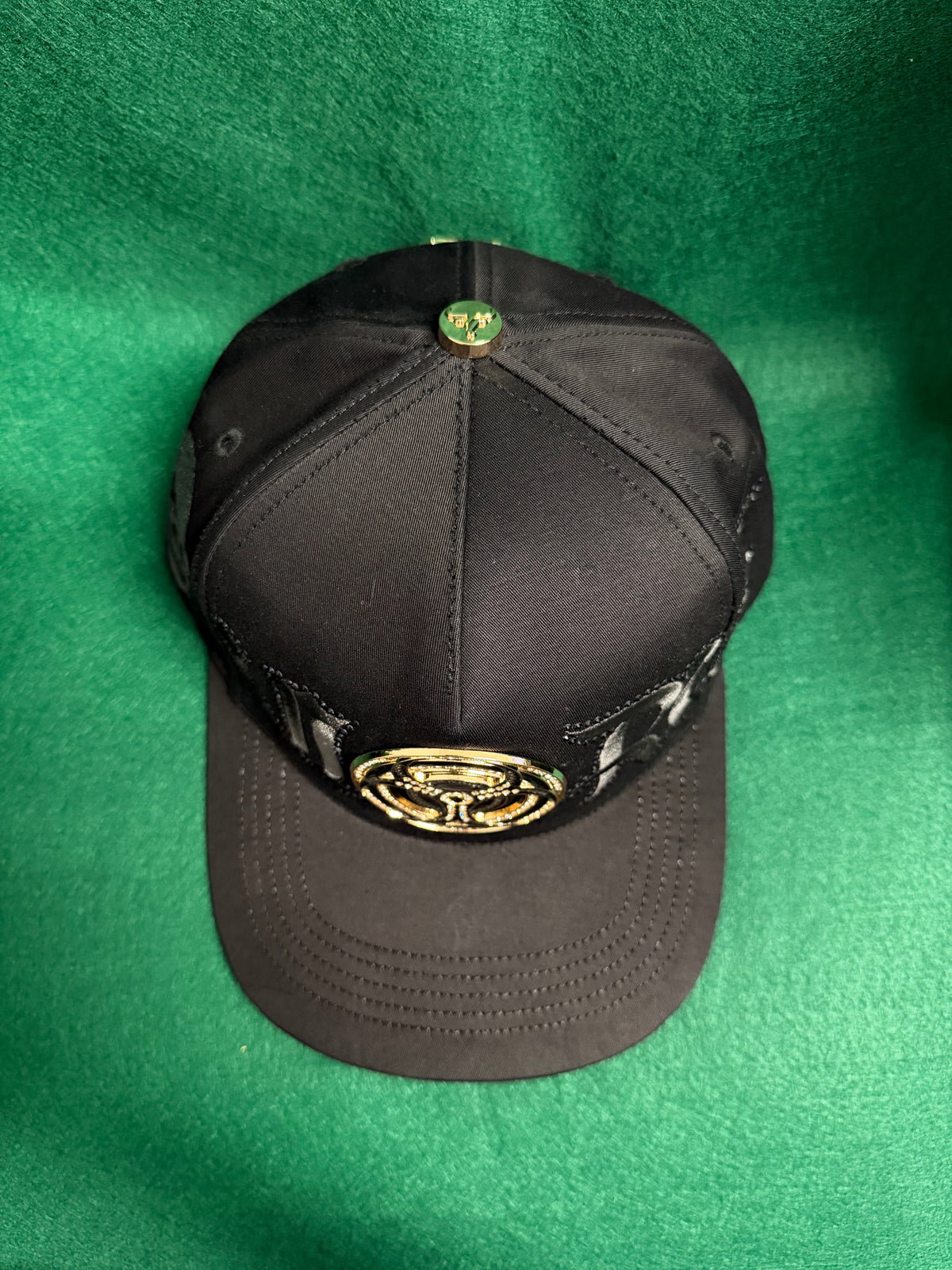 Lamasini Black Metal Biohazard Snapback Cap