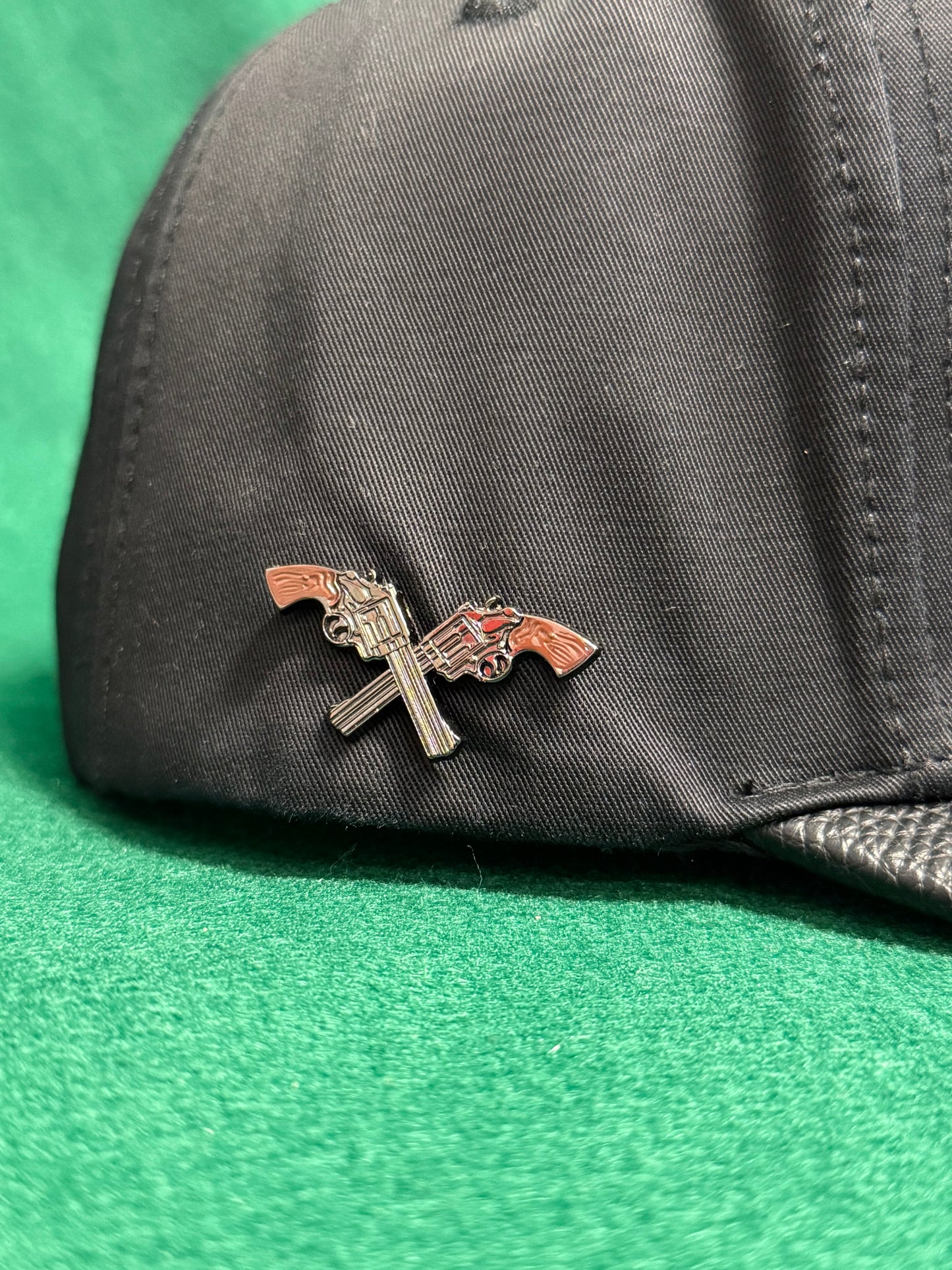 Lamasini Black Skull Cowboy Snapback Cap