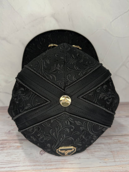 Rooster Embroider Black Cap