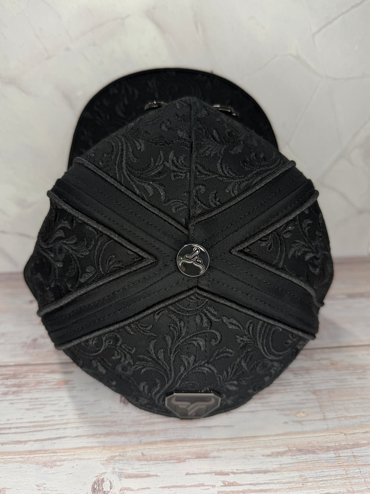 Rooster Embroider Black Cap