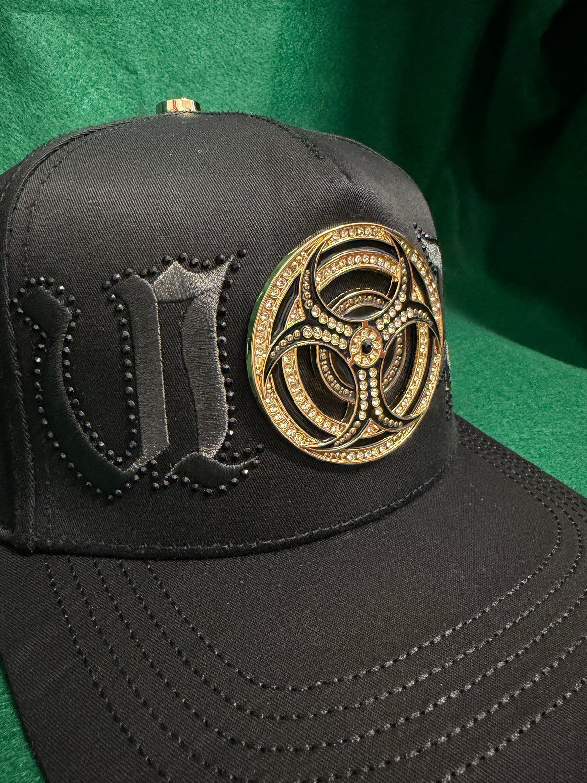 Lamasini Black Metal Biohazard Snapback Cap