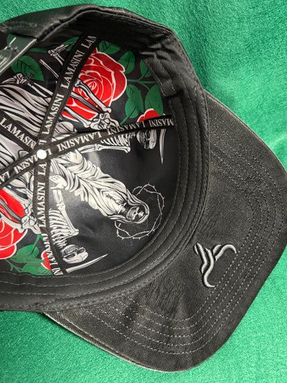 Lamasini Black La Muerte Snapback Cap