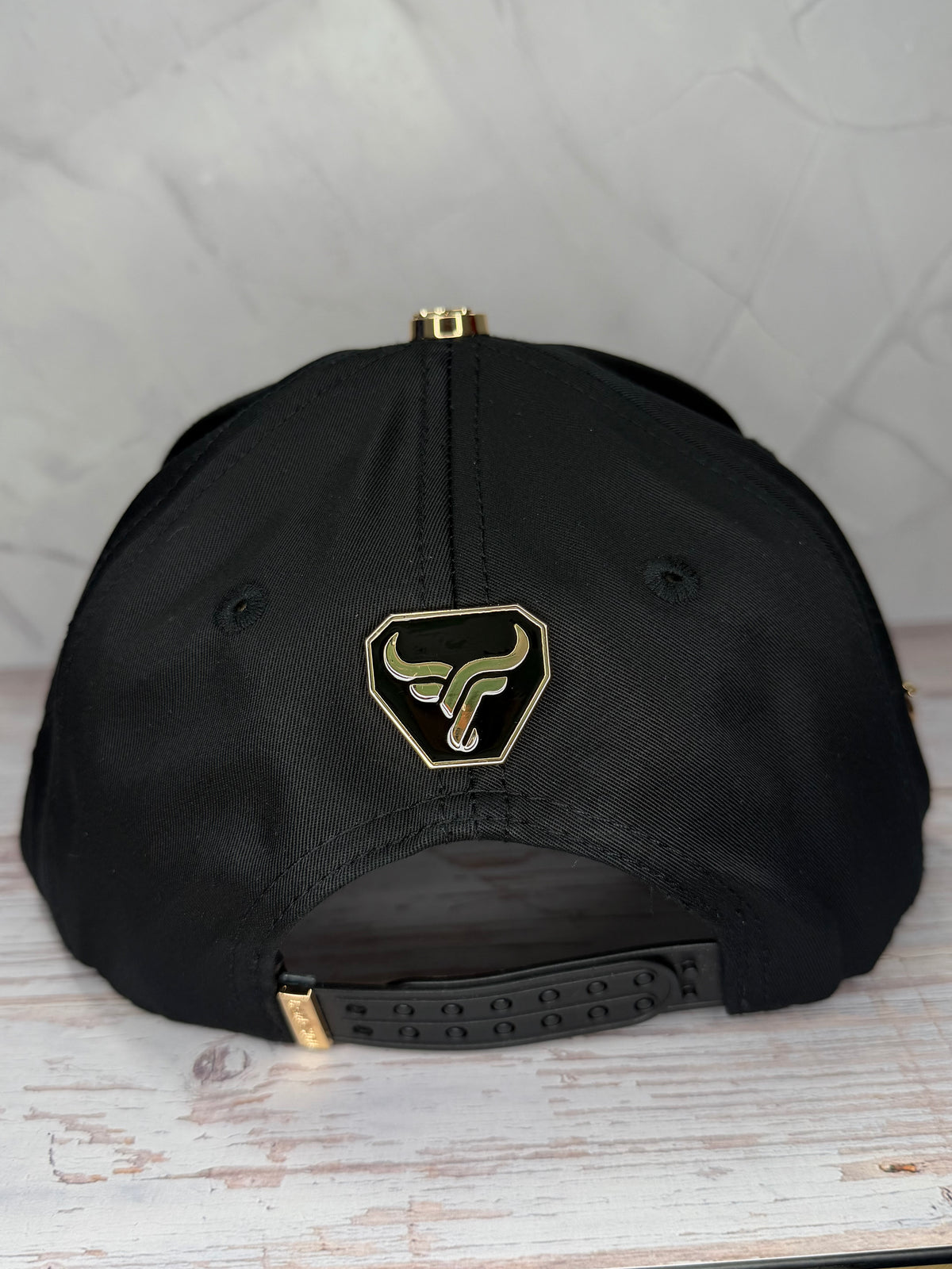 Golden Rooster Black Snapback Cap