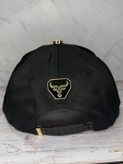 Golden Rooster Black Snapback Cap