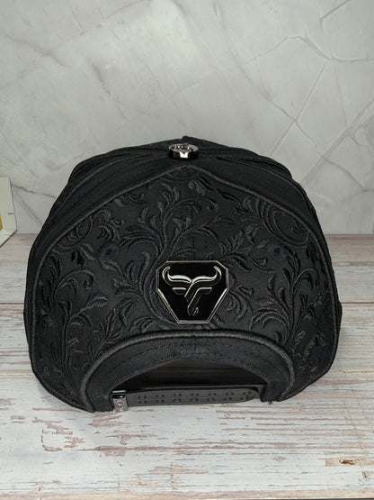 Rooster Embroider Black Cap