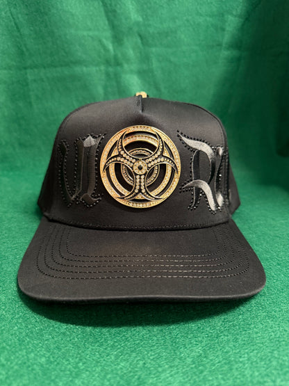 Lamasini Black Metal Biohazard Snapback Cap