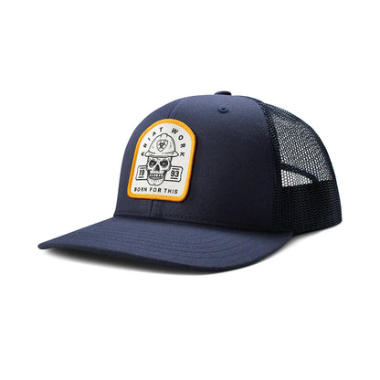 ARIAT Work Born 4 This Patch Snapback Cap, Navy