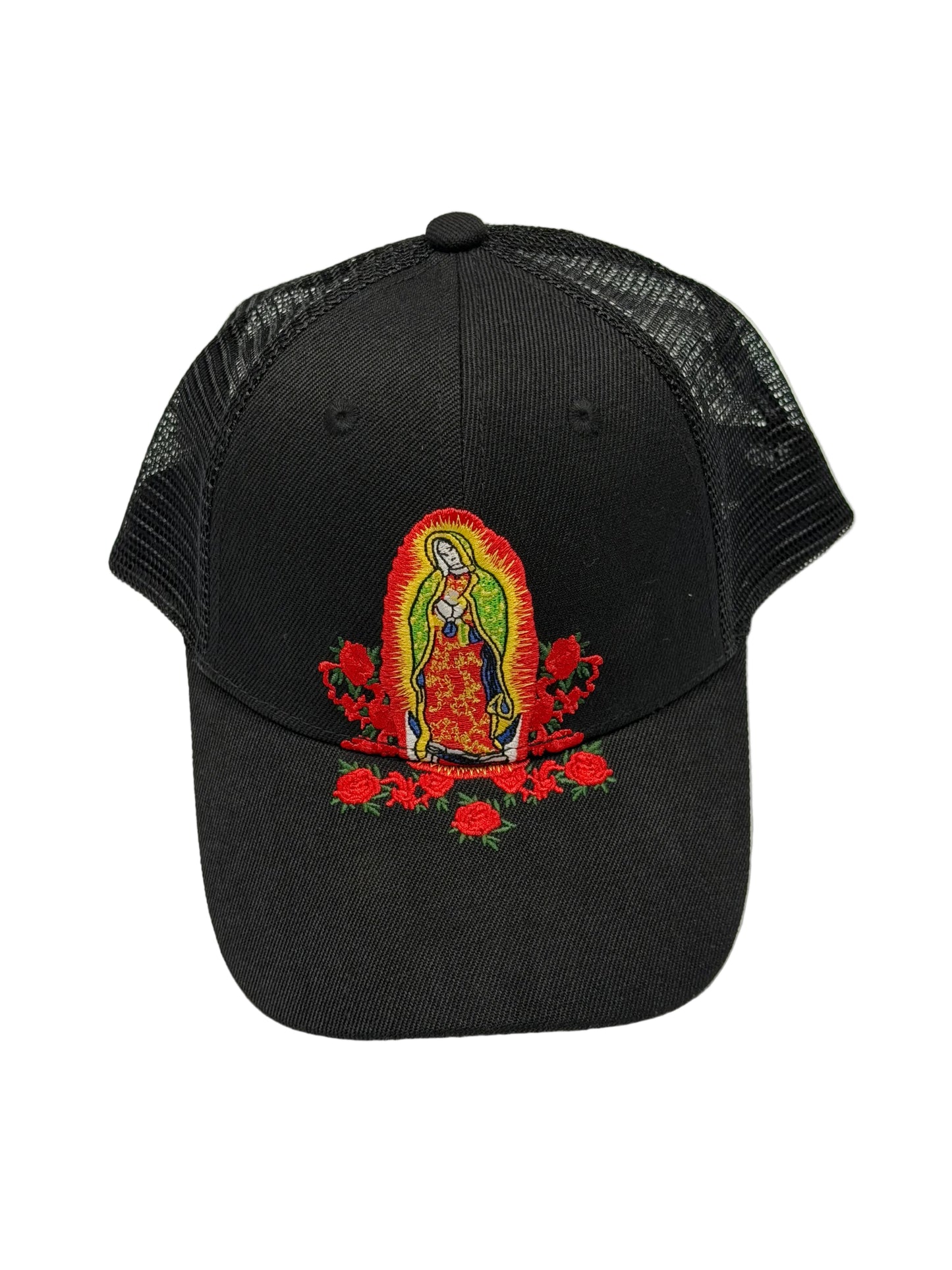 EL GENERAL Virgen De Guadalupe Cap, Black