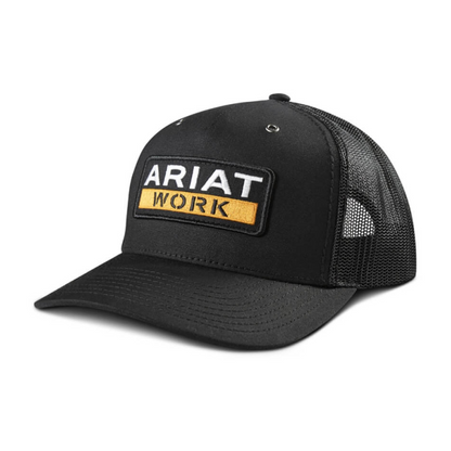 ARIAT Men's Ariat Work Logo Patch Cap, Black