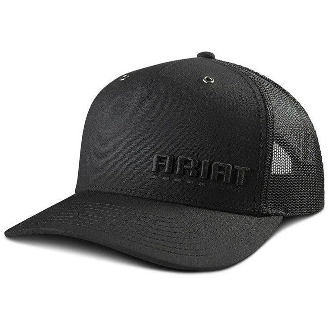 ARIAT Embroidered Logo Snapback Cap, Black