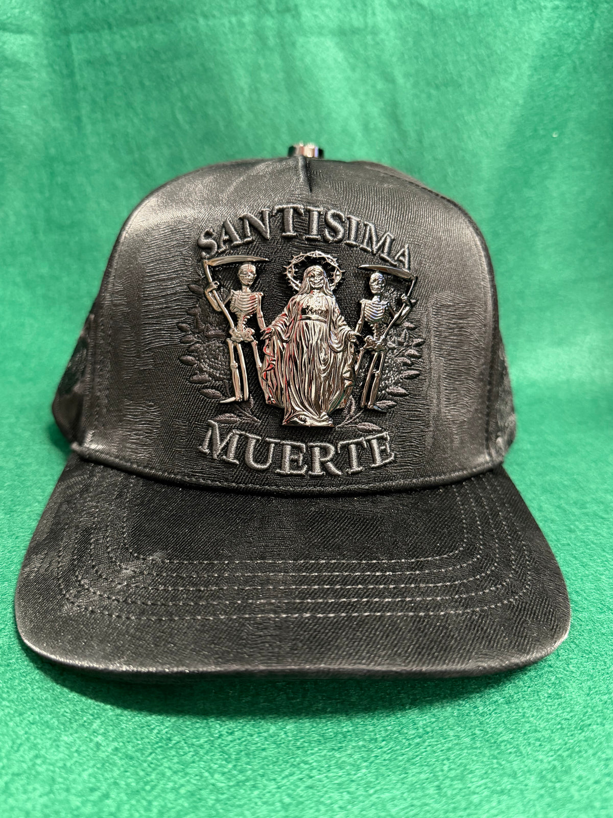 Lamasini Black La Muerte Snapback Cap