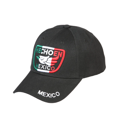 EL GENERAL Hecho en Mexico Logo Embroidery Cap, Black