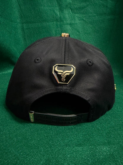 Lamasini Black San Judas Metal Snapback Cap