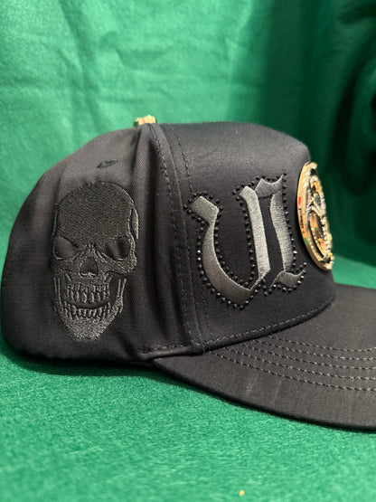 Lamasini Black Metal Biohazard Snapback Cap