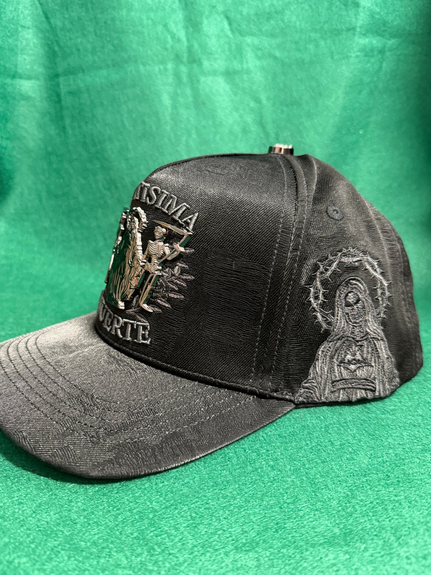 Lamasini Black La Muerte Snapback Cap