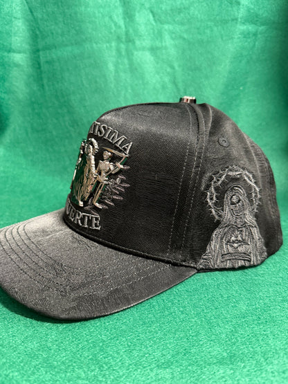 Lamasini Black La Muerte Snapback Cap