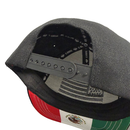 EL GENERAL USA Flag Embroidered Cap, Black
