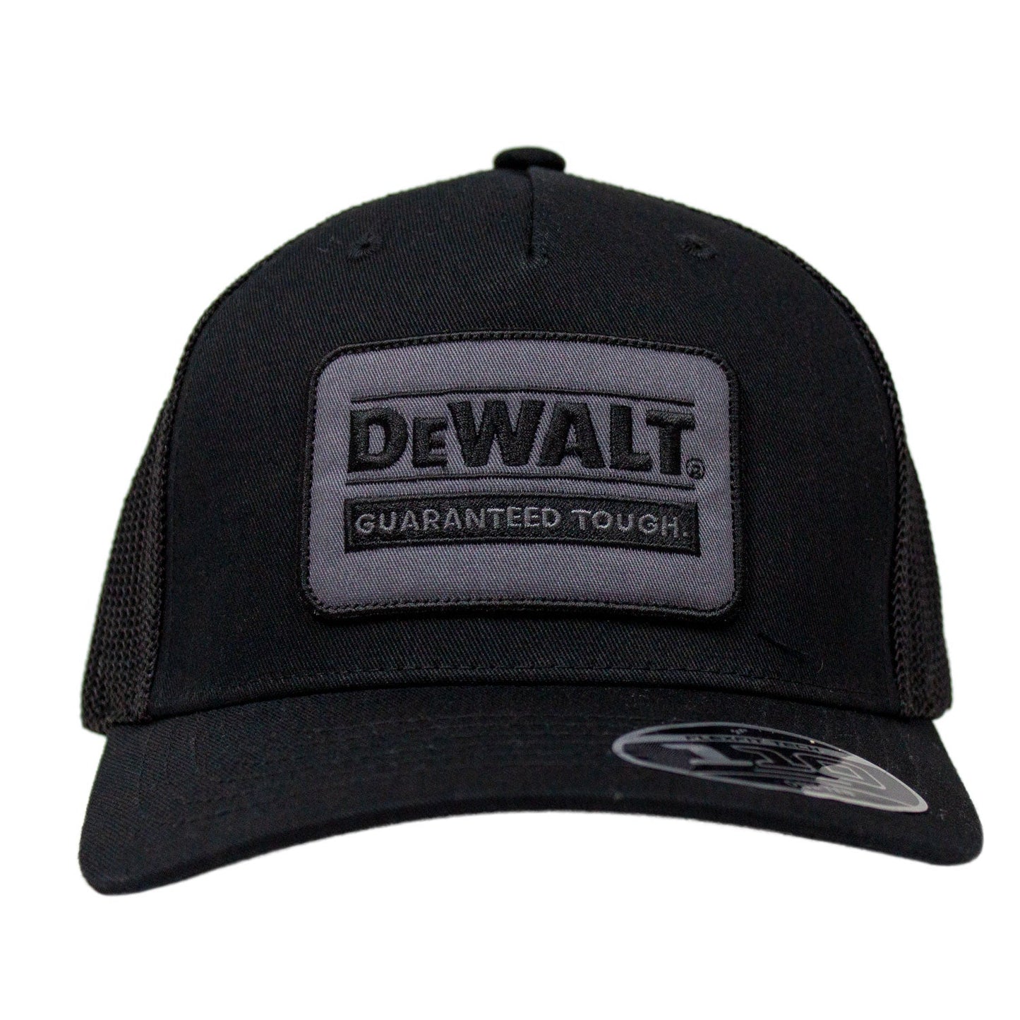 DEWALT Men's Oakdale Trucker Hat Mesh Patch , Black/Grey