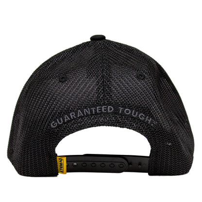 DEWALT Men's Oakdale Trucker Hat Mesh Patch , Black/Grey