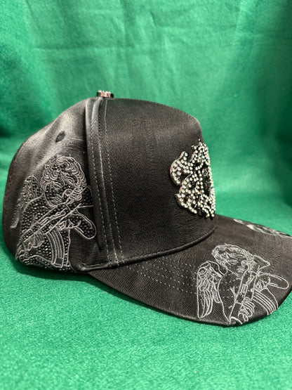 Lamasini Black Angel Snapback Cap