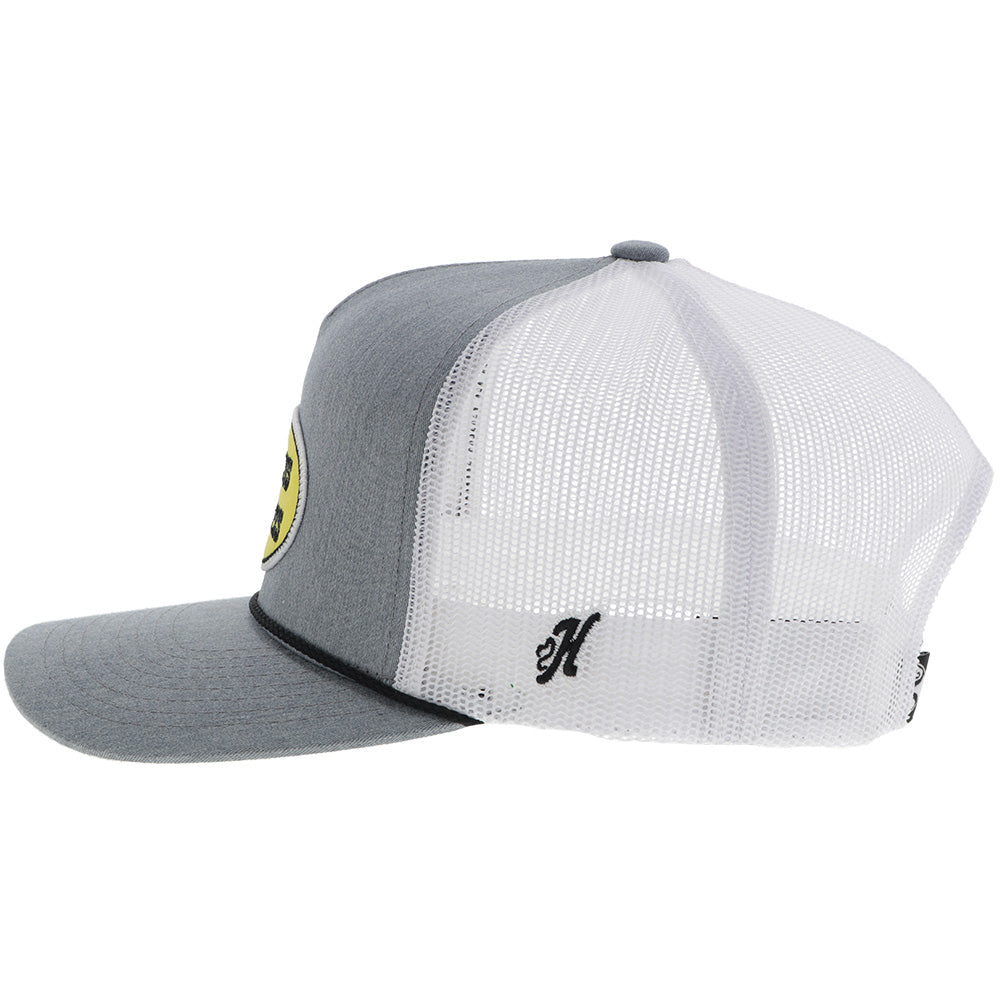 HOOEY Cactus Rope Patch Trucker Cap, Grey